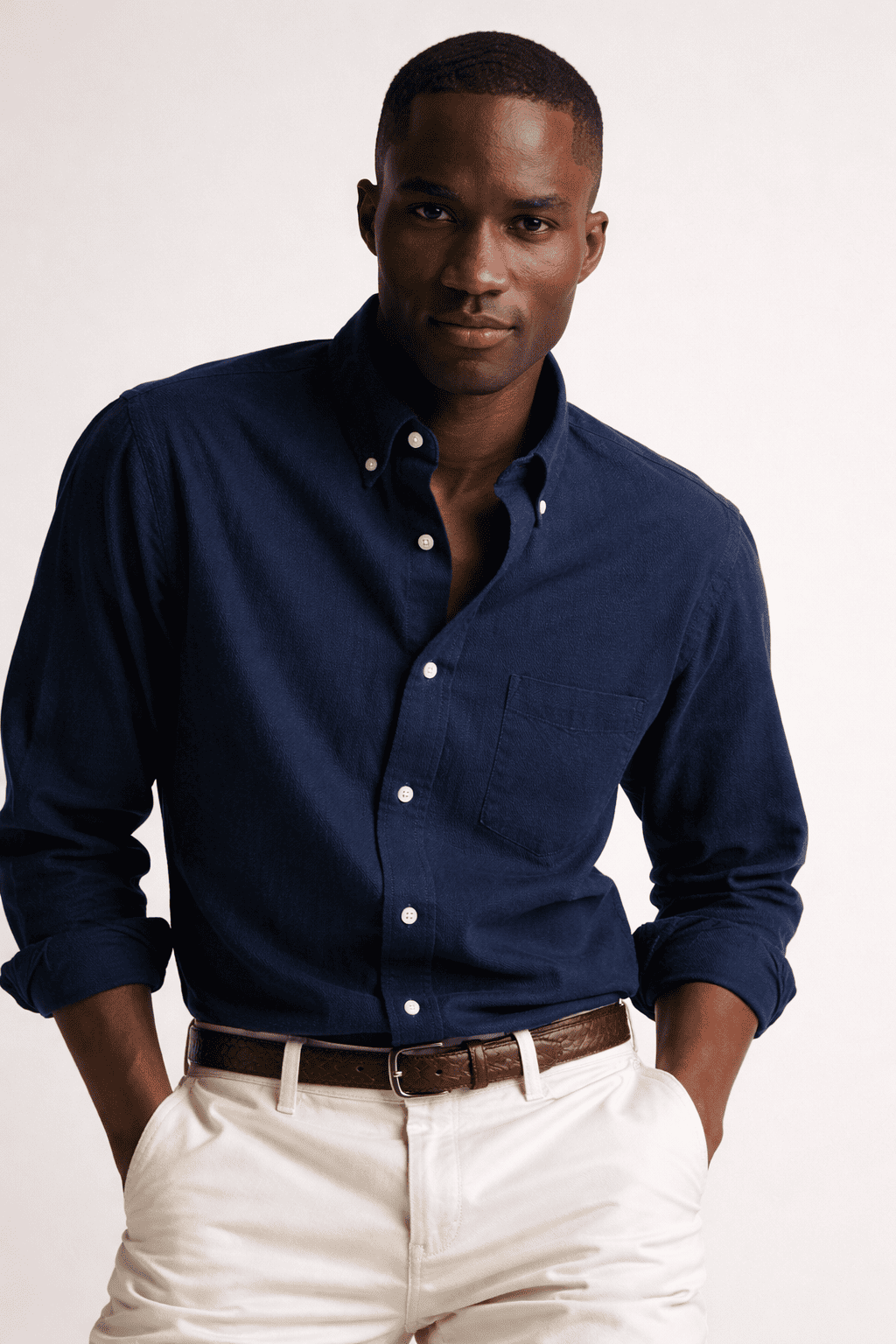 blue-linen-shirt