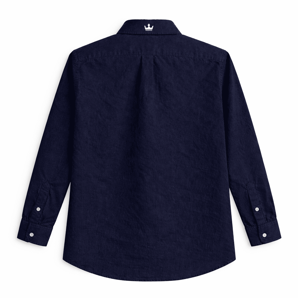 blue shirt back side