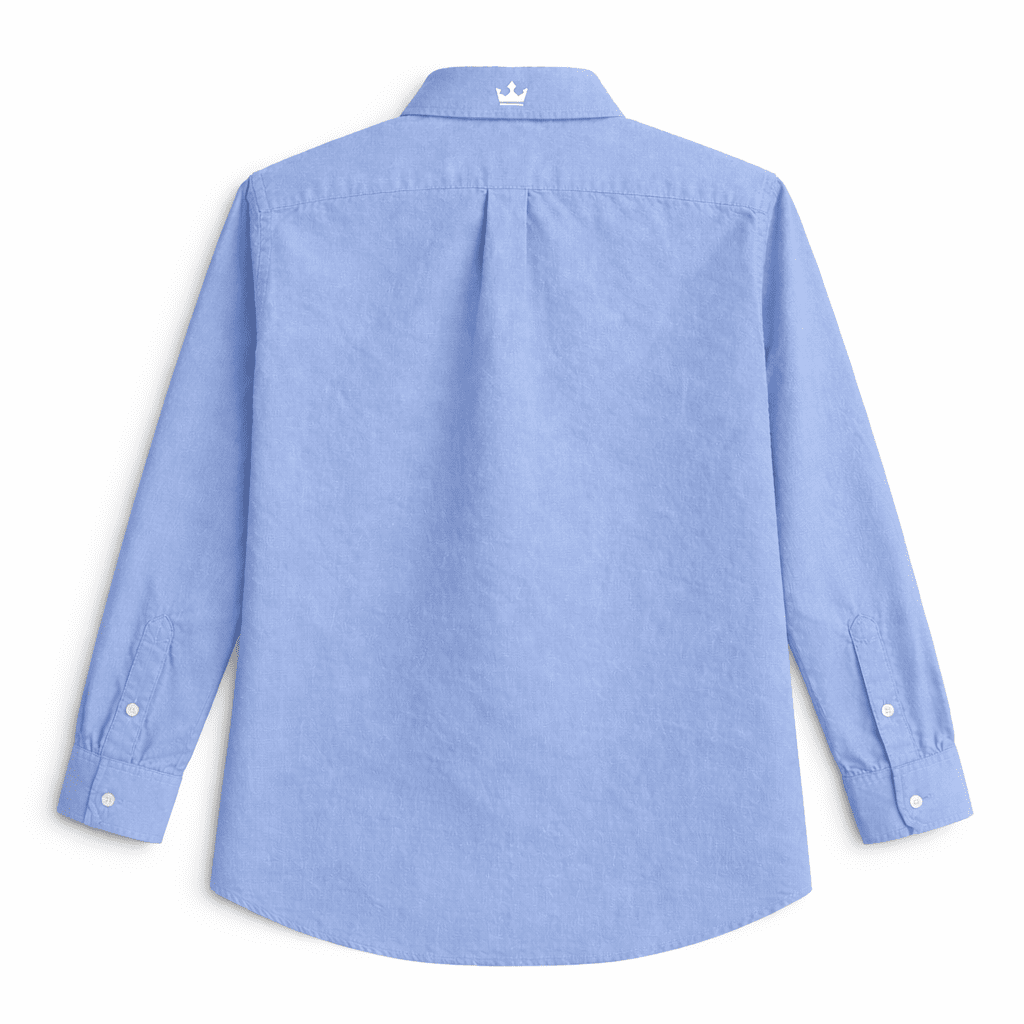 sky blue shirt back side